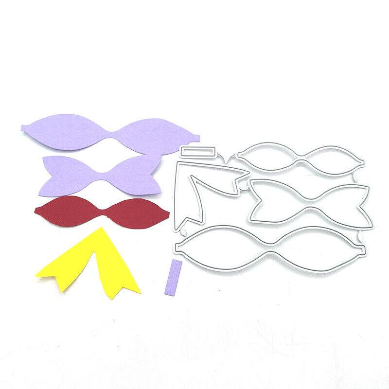 Bowknot Cutting Dies Metal Stencil DIY Scrapbooking Album Paper Card Embossing Craft Decor Art Die Cut Bow Frame