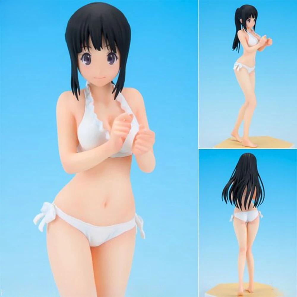 16.5CM Anime Hyouka Chitanda Eru Figure Beach Queens 1/10 Swimsuit Ver Model Toys and Dolls Collection Gift Action Figure Pvc