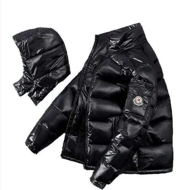 2024 Glossy Men's Short Down Jacket - Wash-Free, Trendy Couple Style, Thickened Winter Cotton Coat