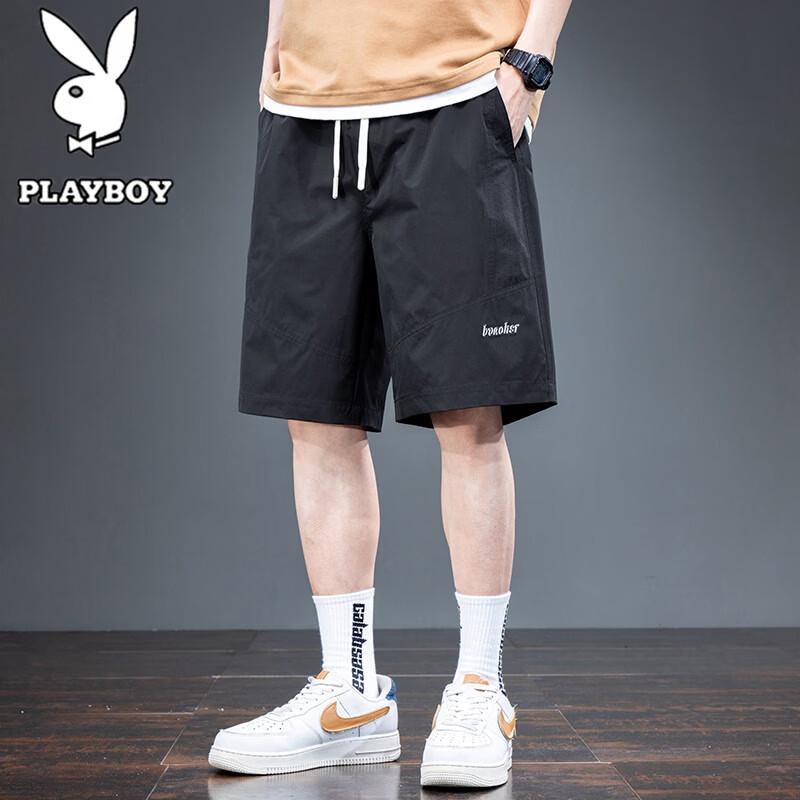 Playboy Men s Ice Silk Breathable Casual Shorts 4XL