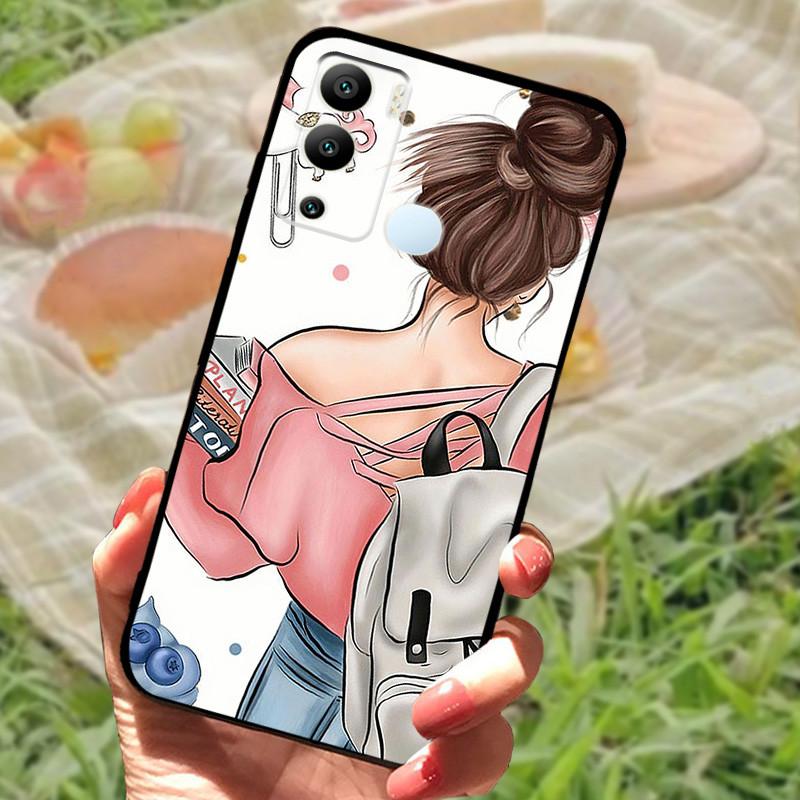 For Infinix Hot 12i Case 12 i X665B Silicone Soft TPU Phone Cover For Infinix Hot 12 Pro X668C Cases Hot12 X6817 Bumper Fundas