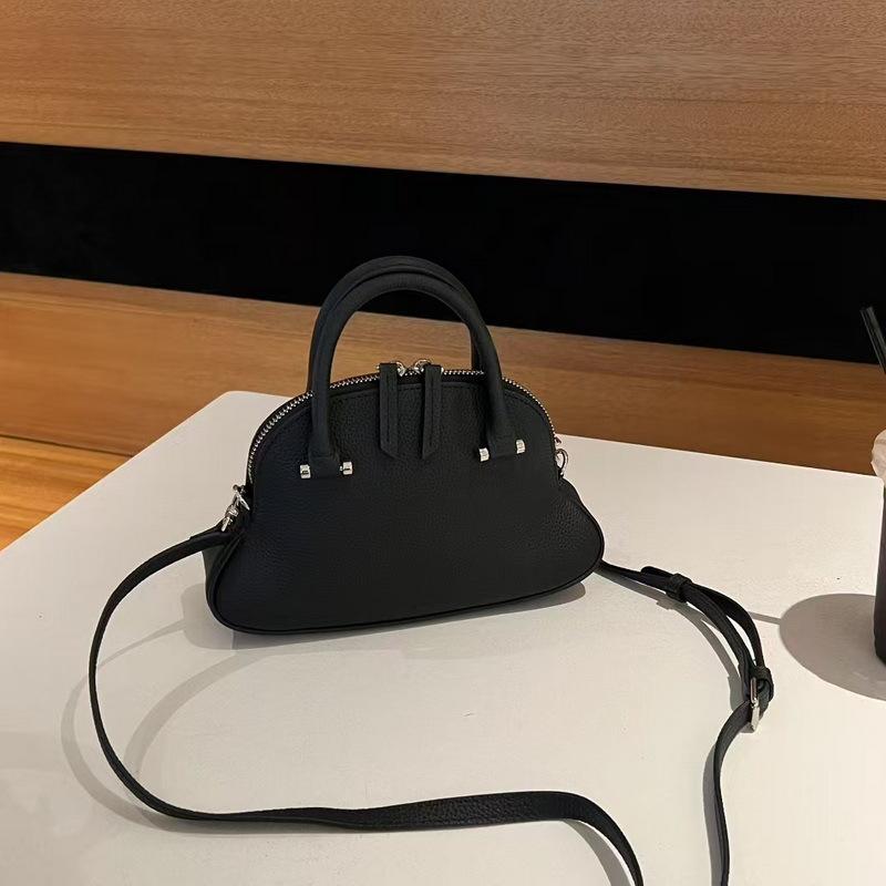 

2025 New leather women s bag first layer cowhide small waist mini small shell bag cross-border shoulder bag crossbody bag 23.5*14*8CM
