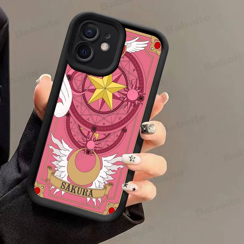 Anime C-CardcaptorS S-Sakura Phone Case For IPhone 16 15 14 Plus 13 12 11 17 Pro Max Pro Soft Cover