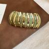 Bracciale Ovale in Acrilico Marmo Europeo e Americano - Pezzo di Gioielleria Retro alla Moda