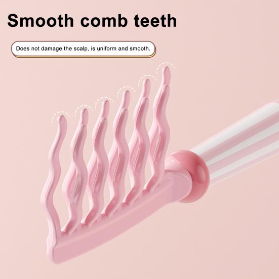 Curly Hair Wide Tooth Comb Curls Detangling Comb with Double Row Wavy Tooth Anti-static Home Salon Wavy Thick Long Hair Styling Comb