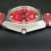 AUTOMATIC 6309A VINTAGE SEIKO 5 JAPAN MENS RED COLOR DIAL WATCH A701652-5 R206c-a701652