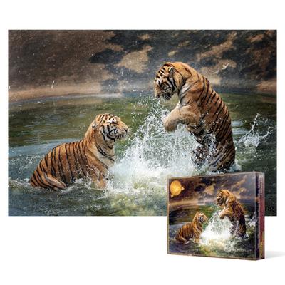 Tiger's Water Play - 1000 Piece Jigsaw Puzzle, Popular Korean Puzzle