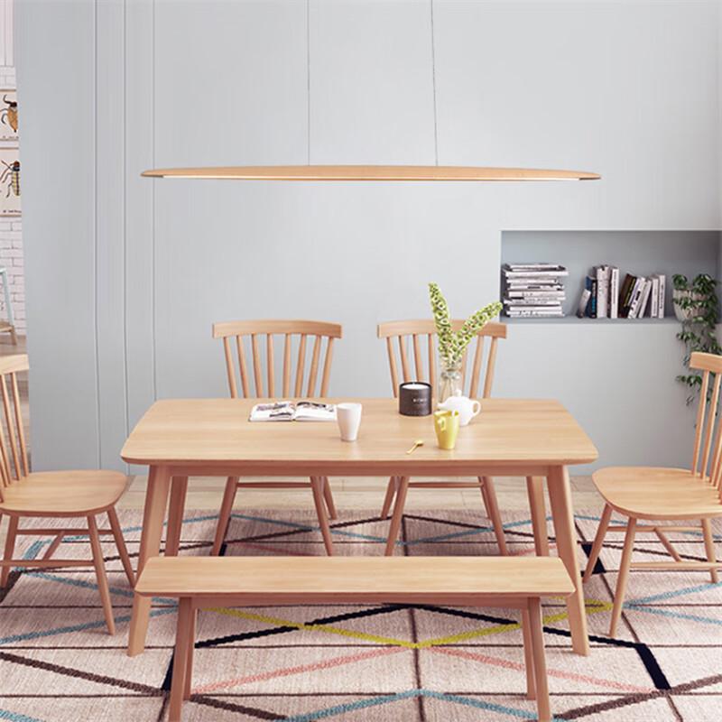 Pailide Modern Wood Strip Pendant Light