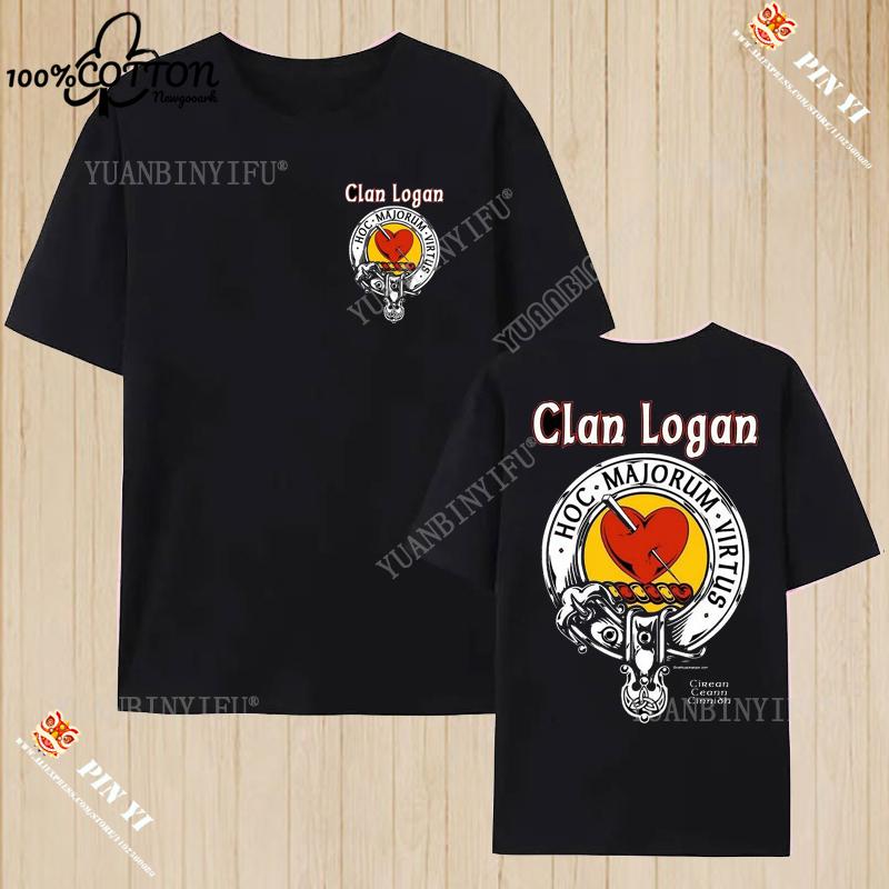 Harajuku Clan Fraser of Lovat Clansman’s Crest Badge Print Summer Trending Unisex T Shirt 100% Cotton O-neck Short-sleev