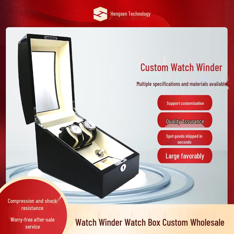 Luxurious Wooden & Leather Flip-top Jewelry Storage Box