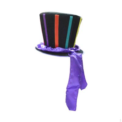 Top Hat Costume Accessories Fashion Dress Up Ceremonial Headwear Non Woven for Masquerade Party