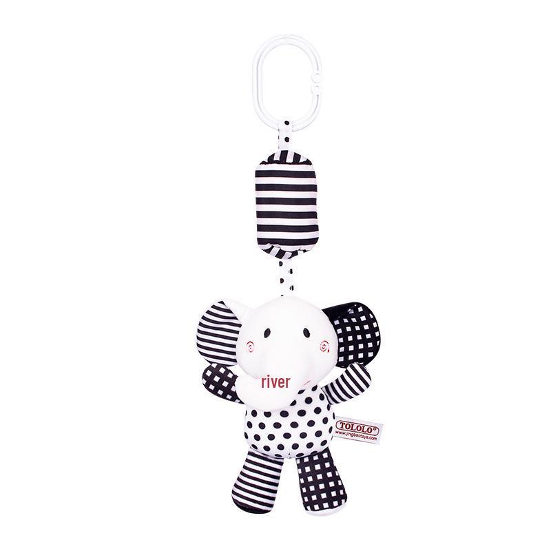 TOLOLO Baby Cartoon Animal Black & White Crib Mobile Toy