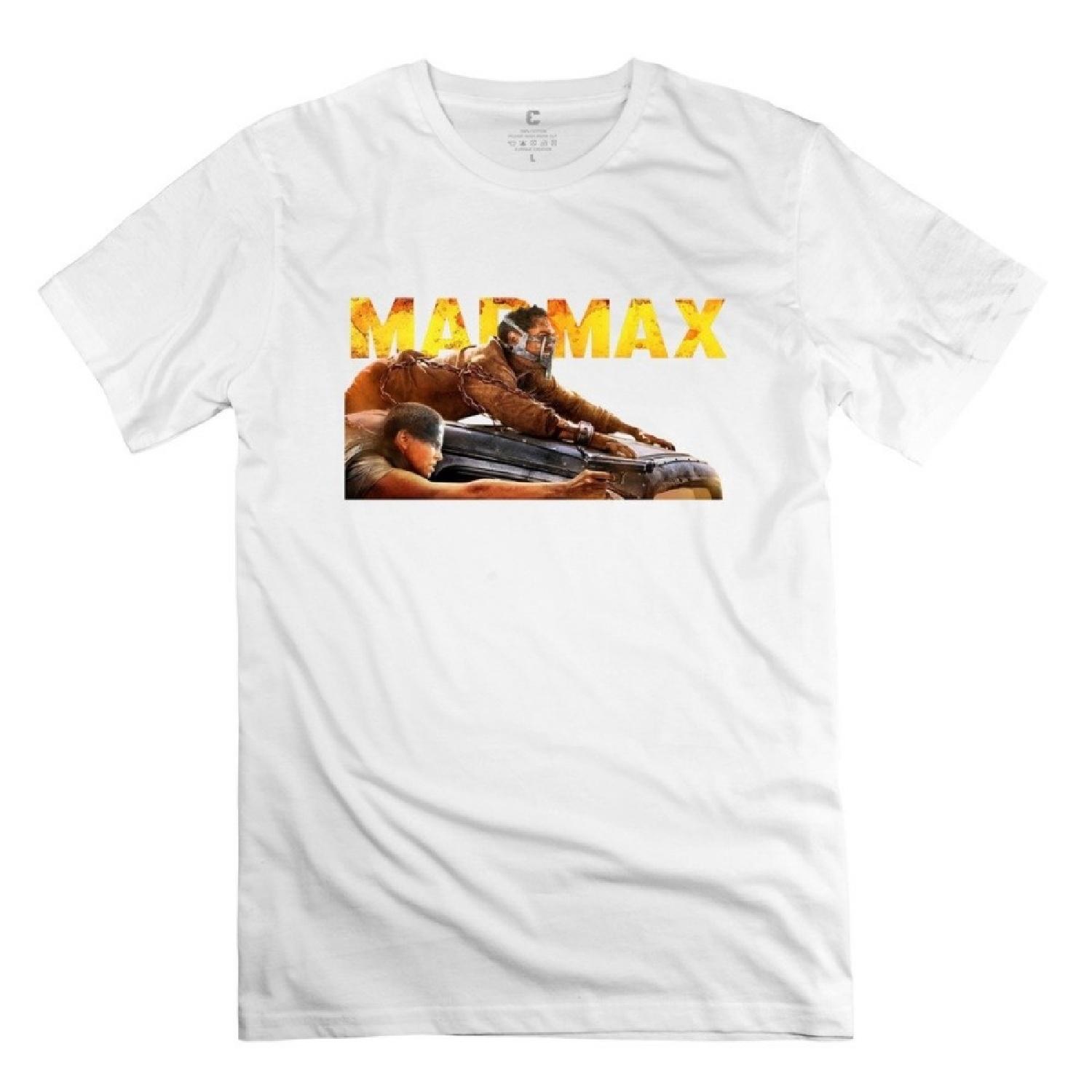 

Novelty Customizable Mens Mad Max Fury Road Tshirts Size XS White XXXXXL білий