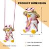Cool Swinging Duck Car Hanging Ornament, Swing Duck Pendant Rearview Mirror Decoration, Cute Swinging Ducks Interior Mirror Hanging Accessories for