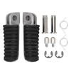 2 Stück Aluminium Motorrad Vordere Fußstütze Fußrasten Pedal Passend für Kawasaki EX250 NINJA 250 08 12