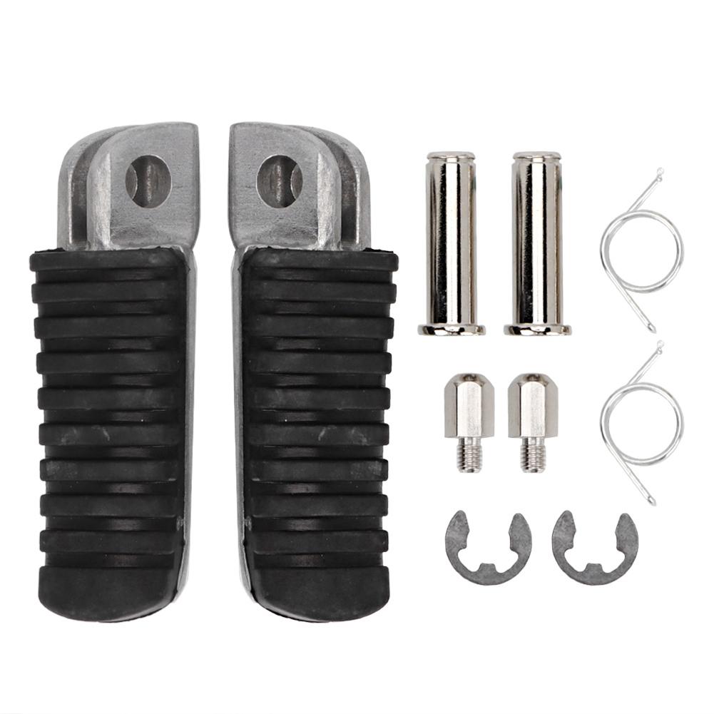 

2Pcs Aluminum Motorcycle Front Footrest Foot Pegs Pedal Fit for Kawasaki EX250 NINJA 250 08 12