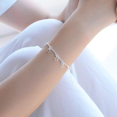 925 Sterling Zilveren Ster Bedel Armbanden & Armband Enkelband Voor Vrouwen Feest Bruiloft Sieraden A206