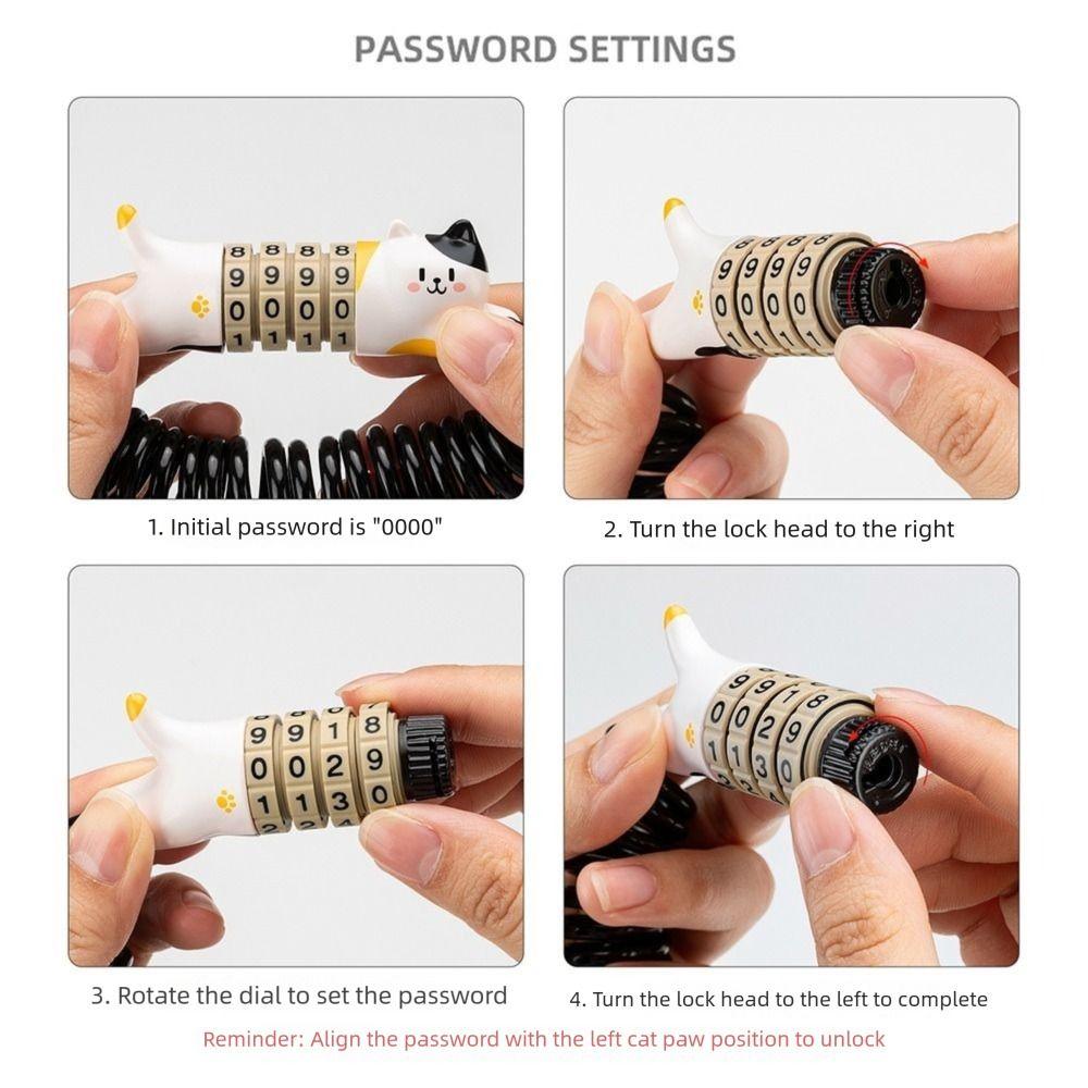 Anti Theft Cycling Lock Telescopic Steel Cable Bike Security Lock Helmet Protection