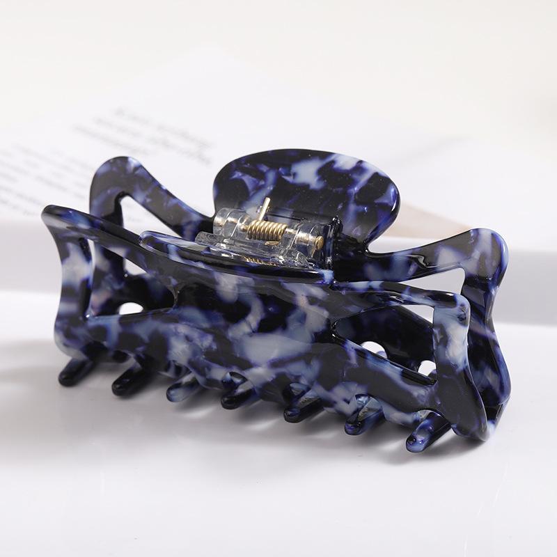 Hohler Essigsäure-Clip texturierter Temperament-Haarclip fortschrittlicher Farb-Haarclip Haaraccessoires praktischer Haifisch-Clip