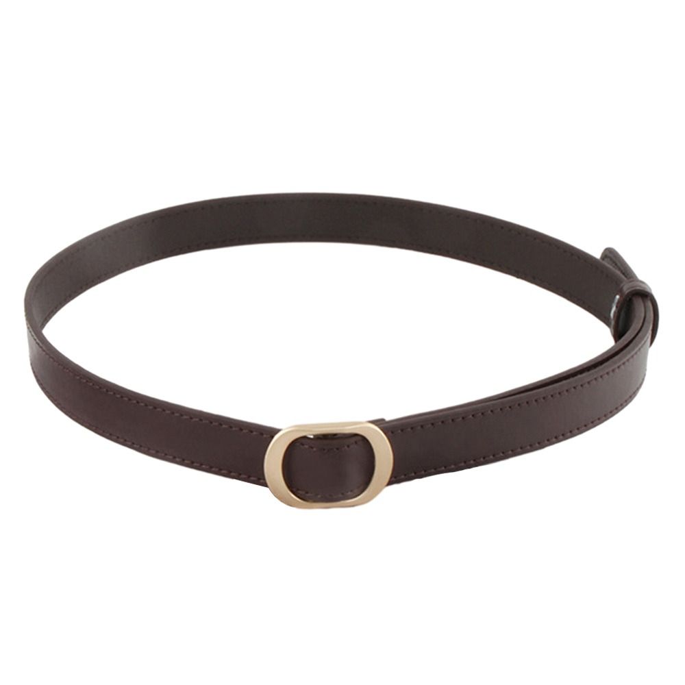 Casual Leather Belt Versatile Trouser Dress Belts Chic Non-Porous Buckle Waistband