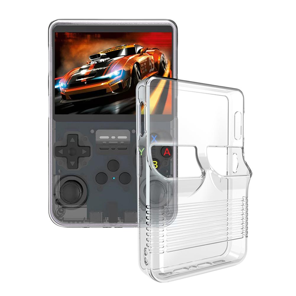 

TPU Clear Case For R36S Anti-Fall Protective Cover Handheld Game Console Anti-Scratch Shockproof Protective Shell Storage Box