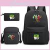 Children Ben 10 Backpack Cartoon Design Canvas School Bag Student Traveling