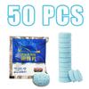 50pcs Super Concentrated Heavy Duty Foam Cleaning Tablets  Powerful Streak-Free Formula for Car Windshields Windows and Glass