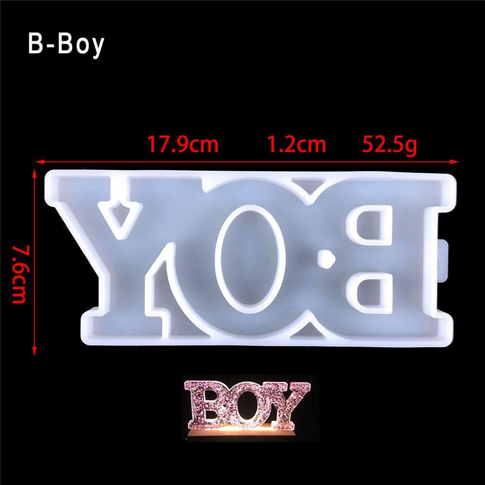 Birthday Casting Mold Home Decoration Mr&Mrs Silicone Letter Molds Alphabet Mould Epoxy Resin Mold