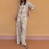 Spring New Arrivals Women's Wear Casual Business Printed Shirt Long Pants Fashion Set