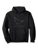 Capricorn Zodiac Hoodie Minimalist Astronomy & Space Design with Capricorn Goat Symbol Warm Pullover Washable Long Sleeve Hooded S
