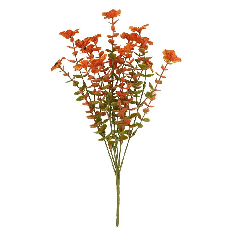 

Autumn Artificial Flowers Bouquet Orange Fake Eucalyptus Plant For Home Room Decor Garden Wedding Halloween Christmas Decoration China Mainland