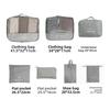 7pcs/set Travel Storage Bag Luggage Clothing Underwear Shoe Organizer Pouch Large Capacity Garment Travel Organizer Bag