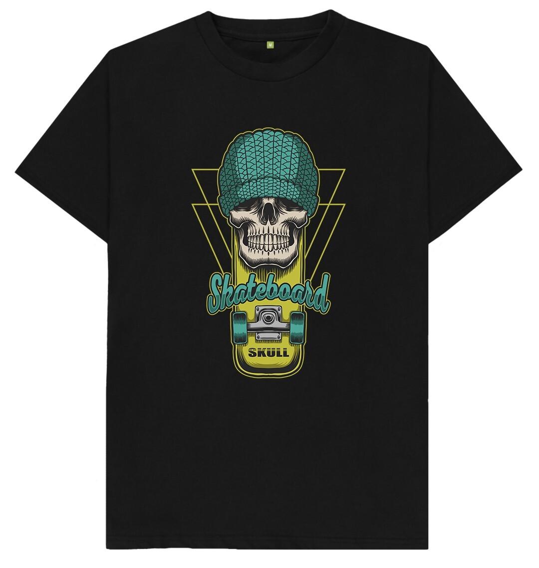 Skateboard Skull T Shirt XXL