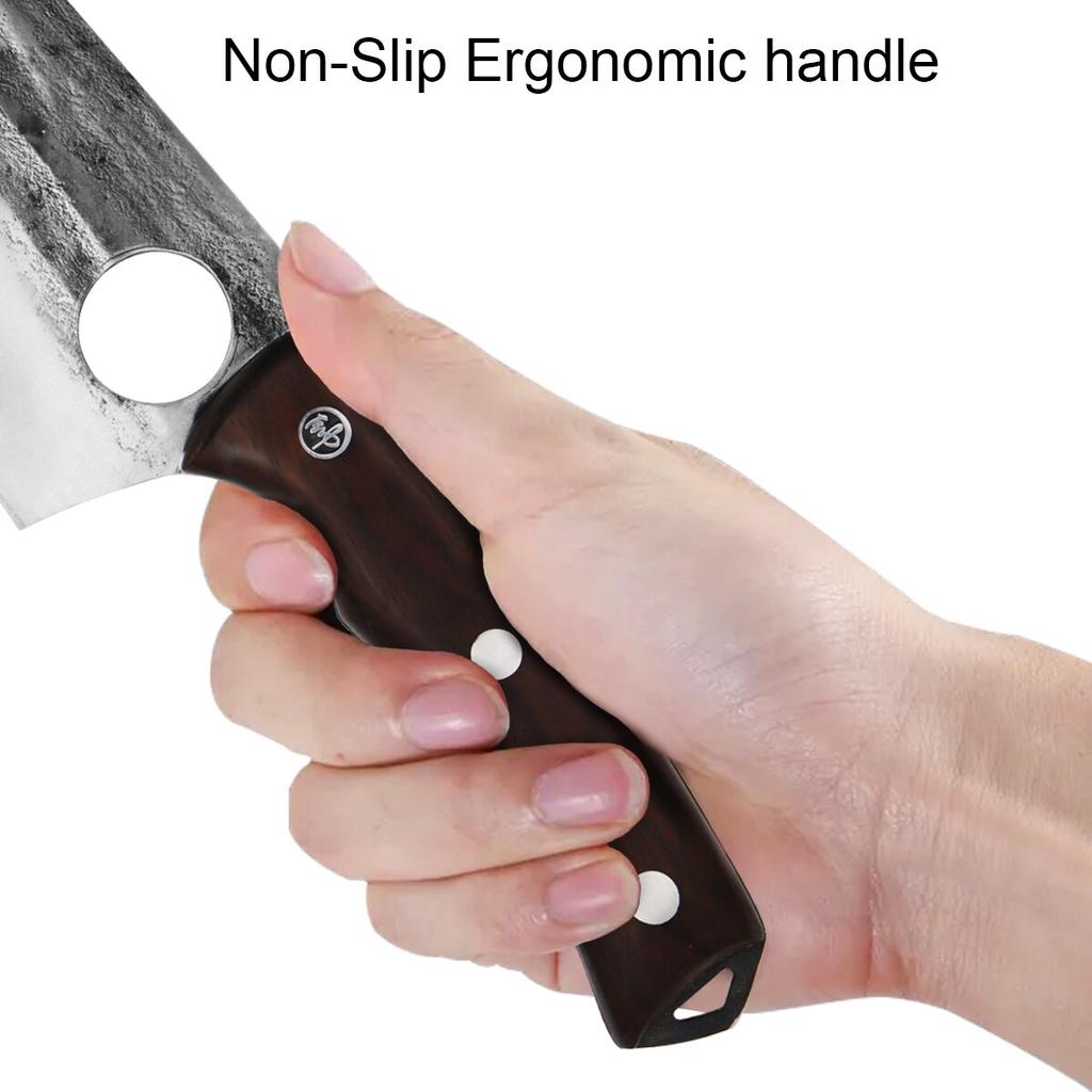 5.5" Stainless Steel Handmade Forged Kitchen Knife Meat Chopping Cleaver Chef Knives Boning Fish Butcher Knife