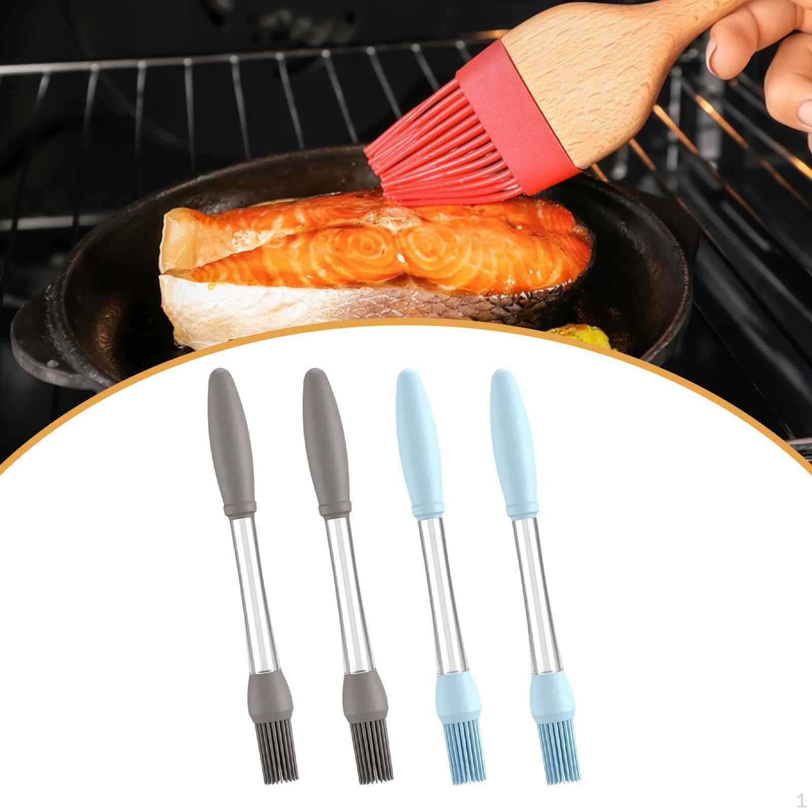 

4 шт. кисти для смазывания, кулинарная кисть, мягкий силикон, универсальная, для барбекю, масло для приготовления