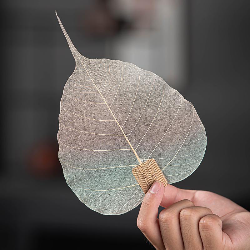 Pure natural Bodhi leaf tea leak, creative personalized tea filter, filter, Kung Fu tea set tea ceremony accessories