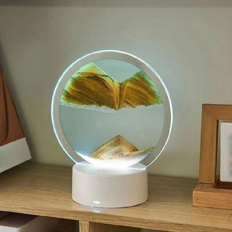 DynamicSand Lamp, Captivating Desk Decor, USB/Battery Operated Sand Art Lamp