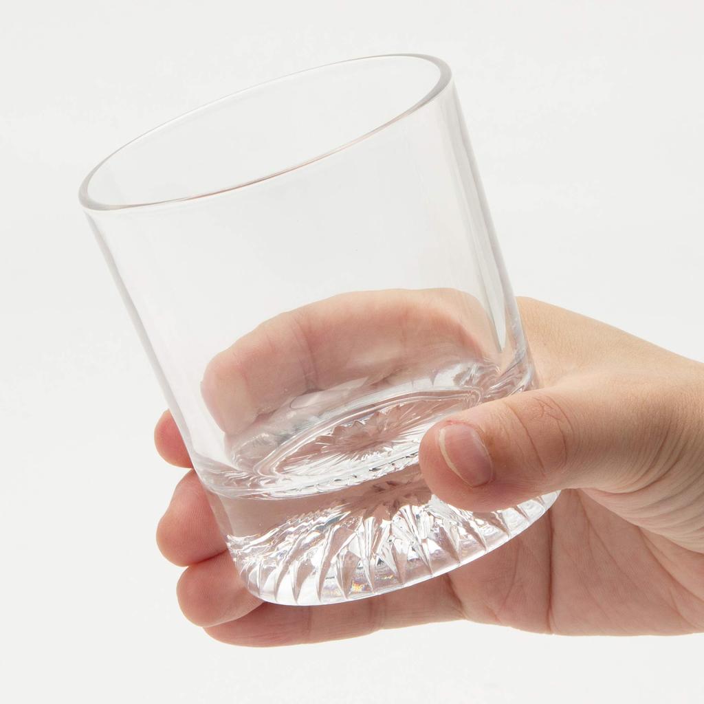 Toyo Sasaki Glass Whiskey Rock Hokuto Set of 7 Old Fashioned Made in Dishwasher Transparent Glasses, Glasses, Design, 210ml, 6, Glasses, Japan, Safe,