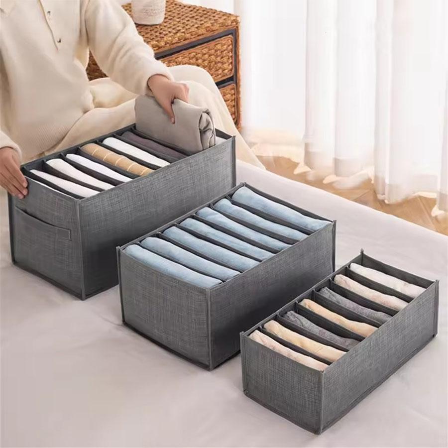 2pcs Clothing Storage Box Pants and Jeans Storage Box Cabinet Clothing Storage Box Underwear Bra Tie T-shirt Socks Storage Box