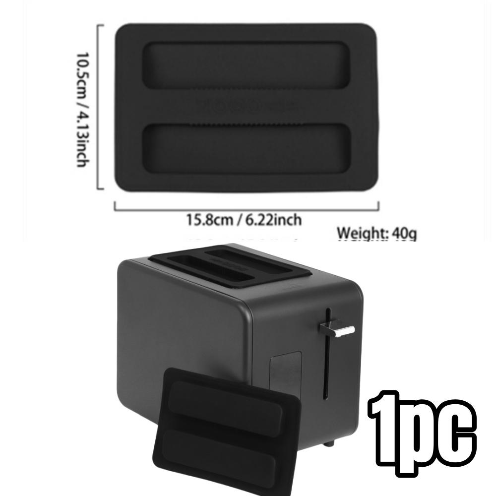 1/2pcs Toaster Dustproof Cover BPA-Free Food-Safe Silicone Toasters Protector Lid for Blocks Dirt Bugs Pet Hair Kitchen Gadgets