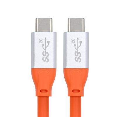 Xiwai USB Gen 2 Male To USB C Male Charging and Data 20Gbps Ultra 4K Monitor USB Hyper Super Flexible Ideal for Thunderbolt 3 3.2 Type-C Cable, 1.6ft,