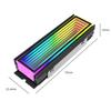 M.2 Nvme SSD Radiator Heat Sink 5V 3PIN ARGB Heat Cooler Radiator AURA Sync Aluminum Alloy Heat-resistance for M.2 2280