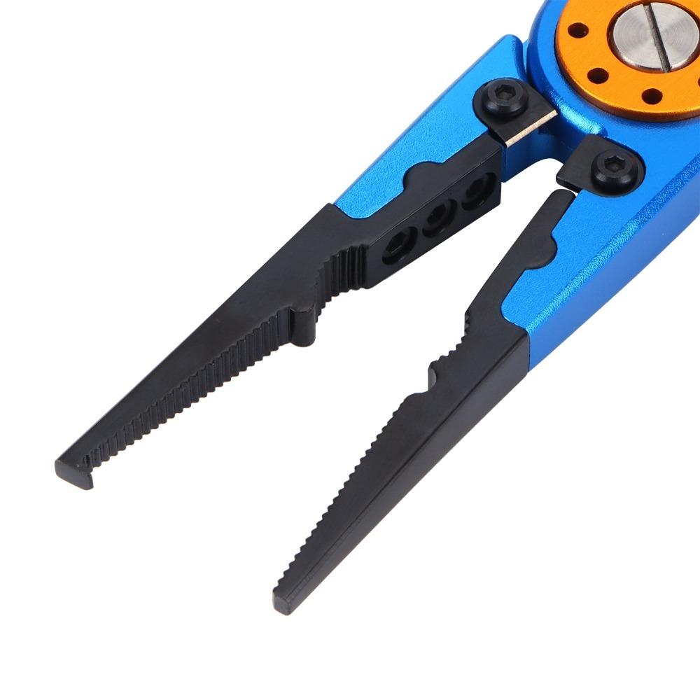 Multi-function integrated design Lure Plier Fish Gripper Fishing line knotting синий