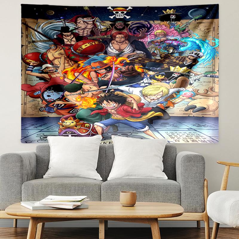 One Piece Print Tapestry, Lightweight Wall Hanging, for Bedroom, Dorm, Living Room, Home Art Decor, Birthday Christmas Gift for Friends