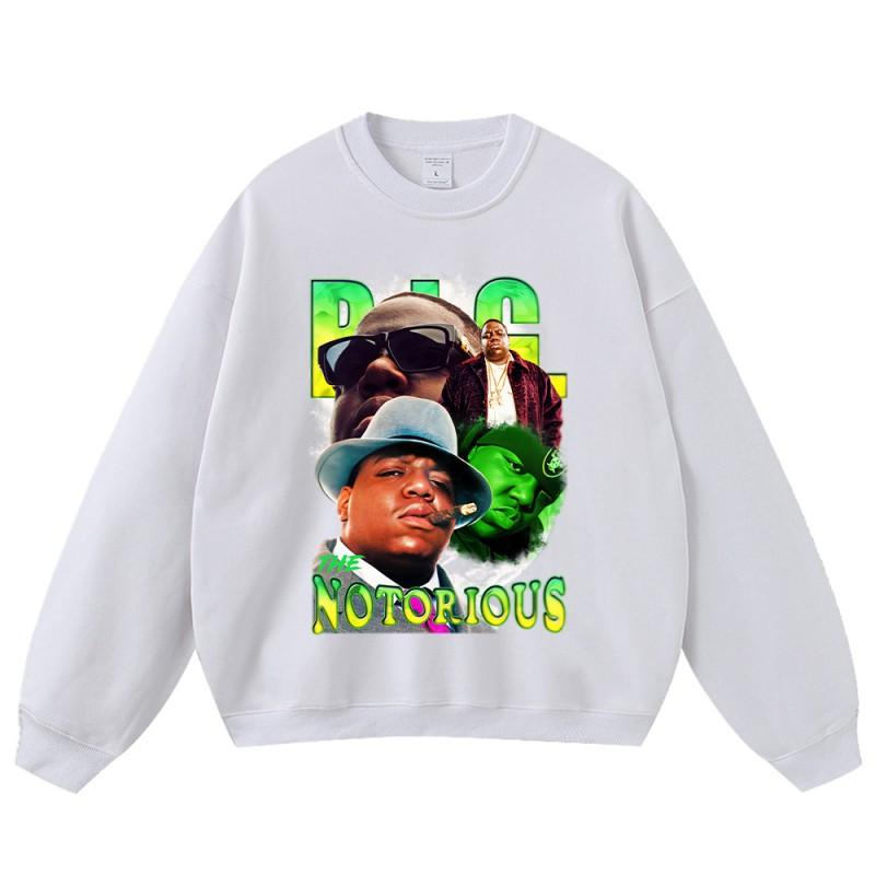 Sweat à capuche oversize en coton pour homme - Sweatshirt Streetwear Coupe ample avec imprimé délavé vintage et manches tombantes