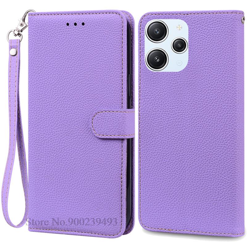 For Xiaomi Redmi 12 Case Silicon Leather Wallet Flip Case For Redmi 12 4G Cover Protector Phone Case for Redmi 12 5G Coque Funda