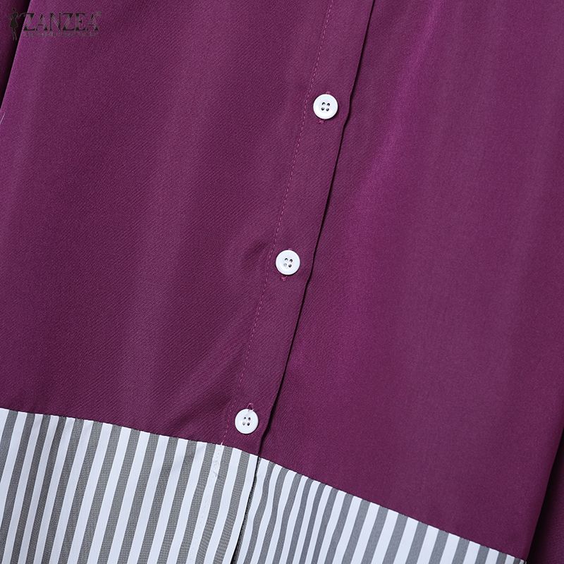 ZANZEA Women Long Sleeve Blouse and Long Skirts Vintage Two Piece Suit Sets