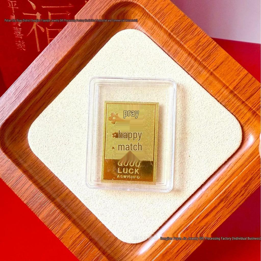 Pure Gold 999 Horse Year Phone Sticker for Wealth and Health - Popular Douyin Live Seller