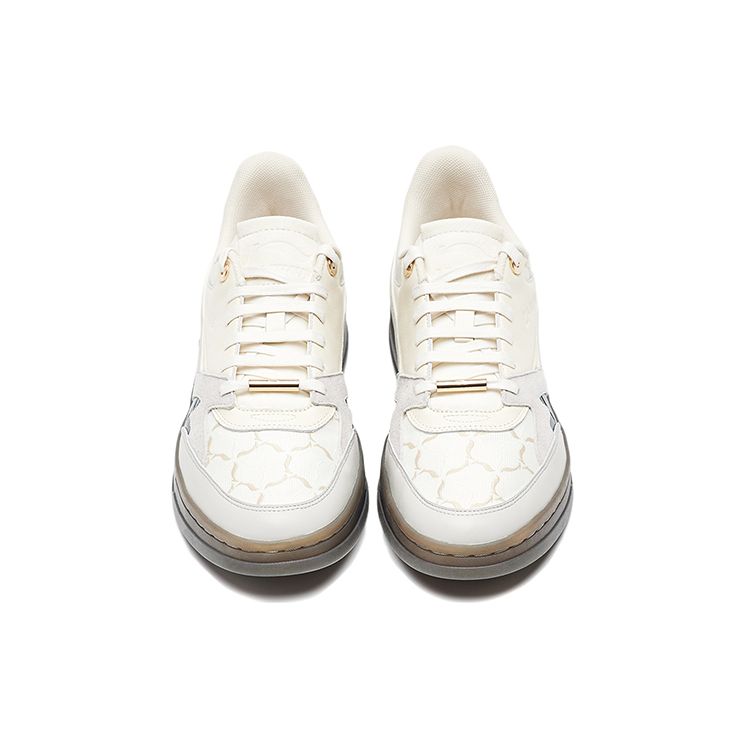 Li-Ning 1990 Casual Retro Slip-Resistant Shock-Absorbing Durable Lightweight Low-Top Skate Shoes Men Sneakers Light-Antique-Yellow ALFR097-3