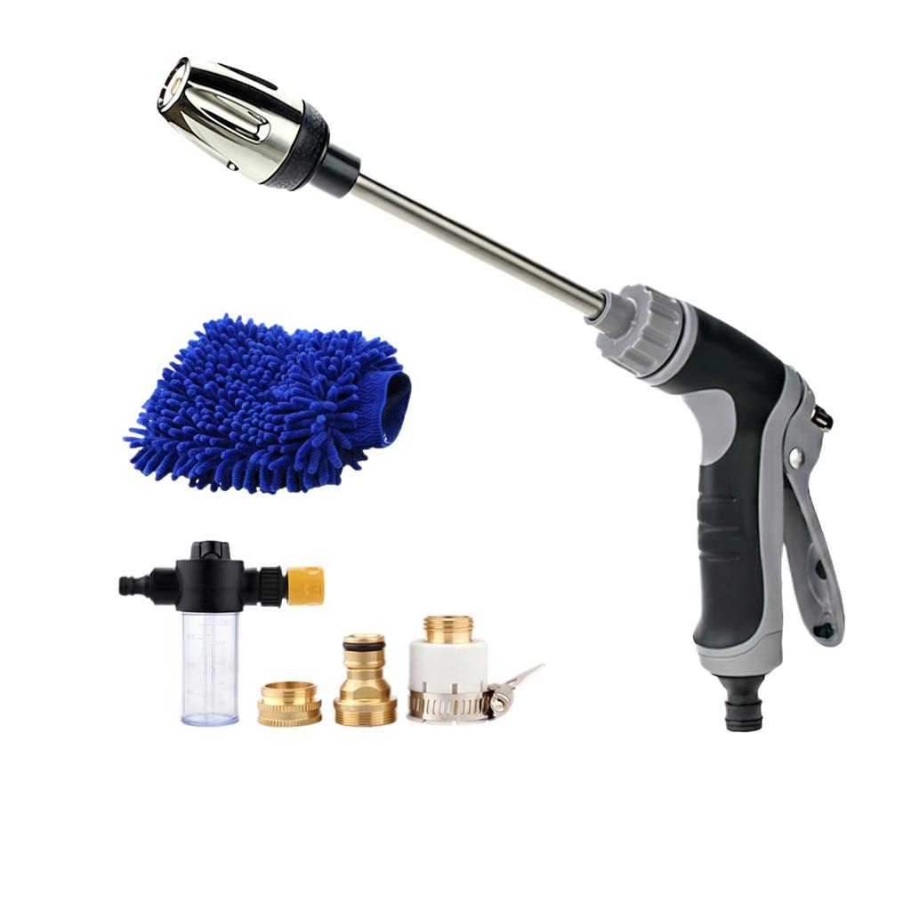 Pressure Washer, Handheld Power Washer With 360° Rotating Nozzle, 3 Spray Modes, Stainless Steel Universal Hose Fit,